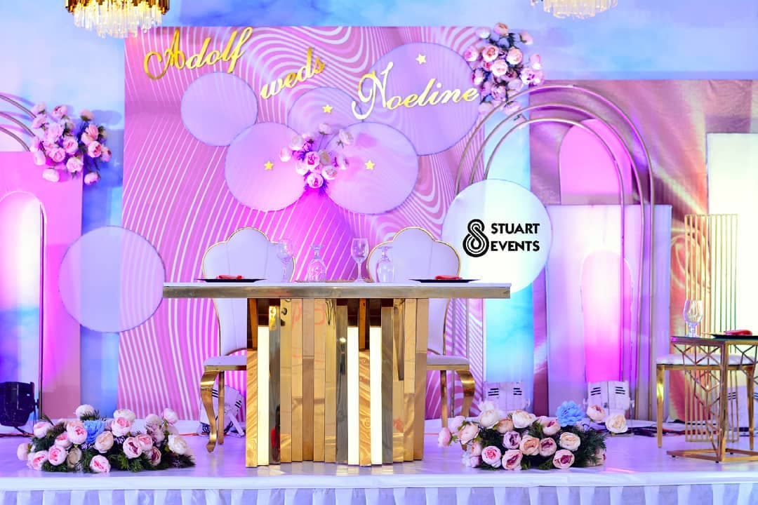Event decoration and styling by Stuart Events, Kampala